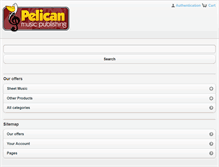 Tablet Screenshot of pelicanmusicpublishing.com